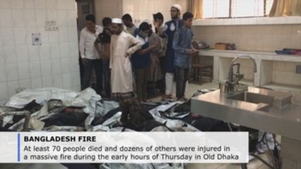 Massive fire in neighborhood of Old Dhaka kills at least 70 people