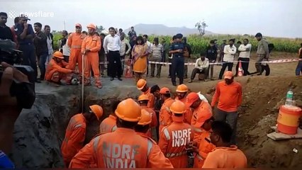 Indian boy rescued from 200-ft well after 16-hour ordeal