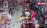 Dükkandan içeriye girdi market sahibi şoke oldu