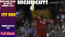 England Vs West Indies 1st Odi Full Match Highlights 2019