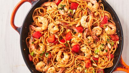 Kung Pao Shrimp Noodles Is The Perfect Quick Spicy Dinner