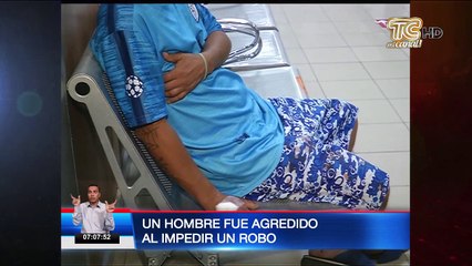 Un hombre fue agredido al impedir un robo de teléfono celular