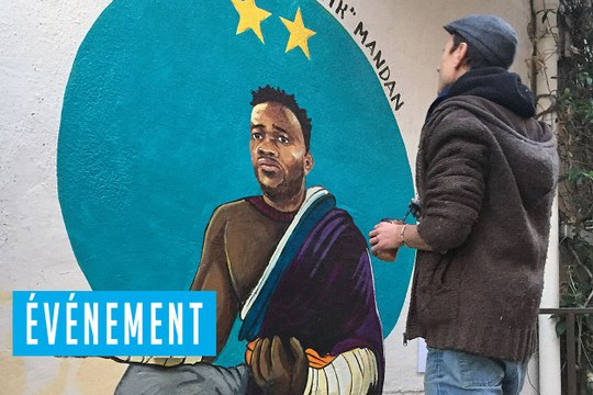 Mandanda placardé sur un mur de Marseille