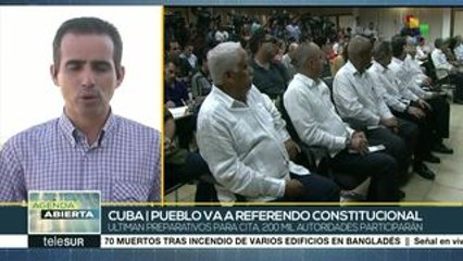 Cuba: 400 mil personas participan en la logística del referendo