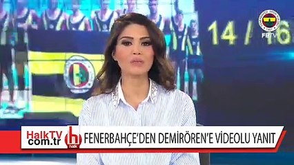 Fenerbahçe'den Demirören'e videolu yanıt