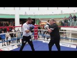 TOO HOT TO TROT! - IAIN TROTTER (3-0) BLASTS OUT THE PADS AHEAD OF FIGHT ON TAYLOR v DAVIES CARD