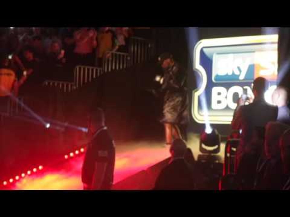 DERECK CHISORA RING WALK AT MANCHESTER ARENA / WHYTE v CHISORA