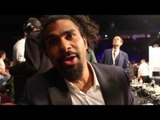 DAVID HAYE REACTS TO ANTHONY JOSHUA BRUTAL KO OF ERIC MOLINA - AND RIPS INTO TONY BELLEW