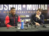 ANTHONY JOSHUA BRANDS DILLIAN WHYTE v DERECK CHISORA INCREDIBLE & LIKENS IT TO BOWE v HOLYFIELD