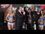 JAMES DeGALE & BADOU JACK - POST WEIGH-IN INTERVIEWS AHEAD OF UNIFICATION CLASH IN BROOKLYN