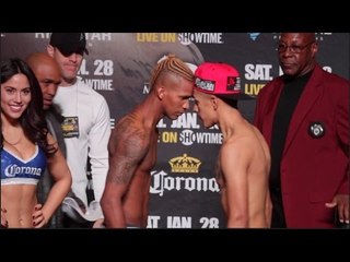 HEADS IN!! LEDUAN BARTHELEMY v JESUS AGUINAGA GET AGGRESSIVE & TOLD SAVE IT FOR THE RING!!