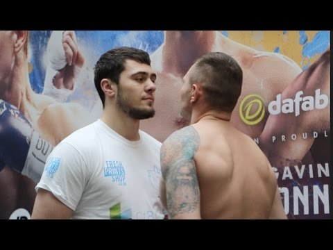 HEAVYWEIGHTS! - THE 'WHITE RHINO' DAVE ALLEN v LUKASZ RUSIEWICZ - OFFICIAL WEIGH-IN VIDEO FROM HULL