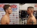 ARCHIE SHARP v ALEX PHILLIPS - OFFICIAL WEIGH-IN VIDEO (& HEAD TO HEAD) / SHARP v PHILLIPS