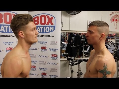 ARCHIE SHARP v ALEX PHILLIPS - OFFICIAL WEIGH-IN VIDEO (& HEAD TO HEAD) / SHARP v PHILLIPS