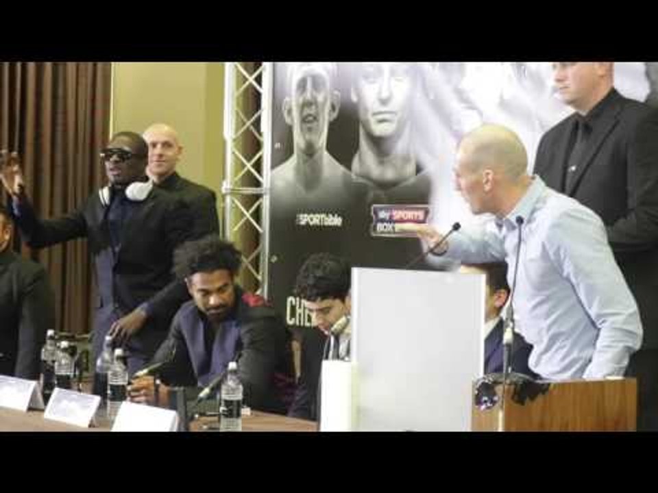 WHAT A FU***%NG GOBSHITE! -DERRY MATHEWS & OHARA DAVIES EXCHANGE WORDS DURING CRAZY PRESS CONFERENCE