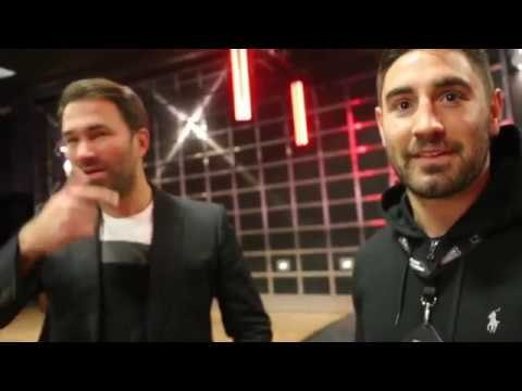 FRANK BUGLIONI & EDDIE HEARN DISCUSS SIGNING FOR MATCHROOM, SPARRING CUT, BURTON & SUMMERS