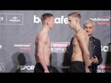 TED CHEESEMAN v JACK SELLARS - OFFICIAL WEIGH IN & HEAD TO HEAD / HAYE v BELLEW