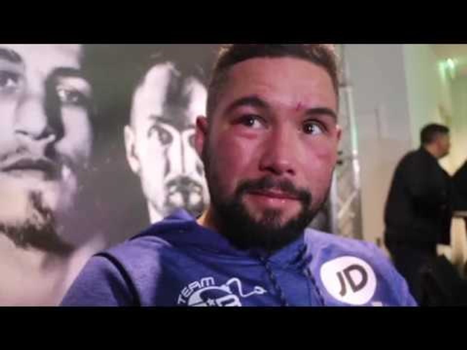 TONY BELLEW REACTS TO SHOCK STOPPAGE WIN OVER DAVID HAYE  IN HEAVYWEIGHT GRUDGE CLASH