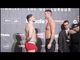 HUNG LIKE A RHINO!! DAVE ALLEN v DAVID HOWE - OFFICIAL WEIGH IN & HEAD TO HEAD / HAYE v BELLEW