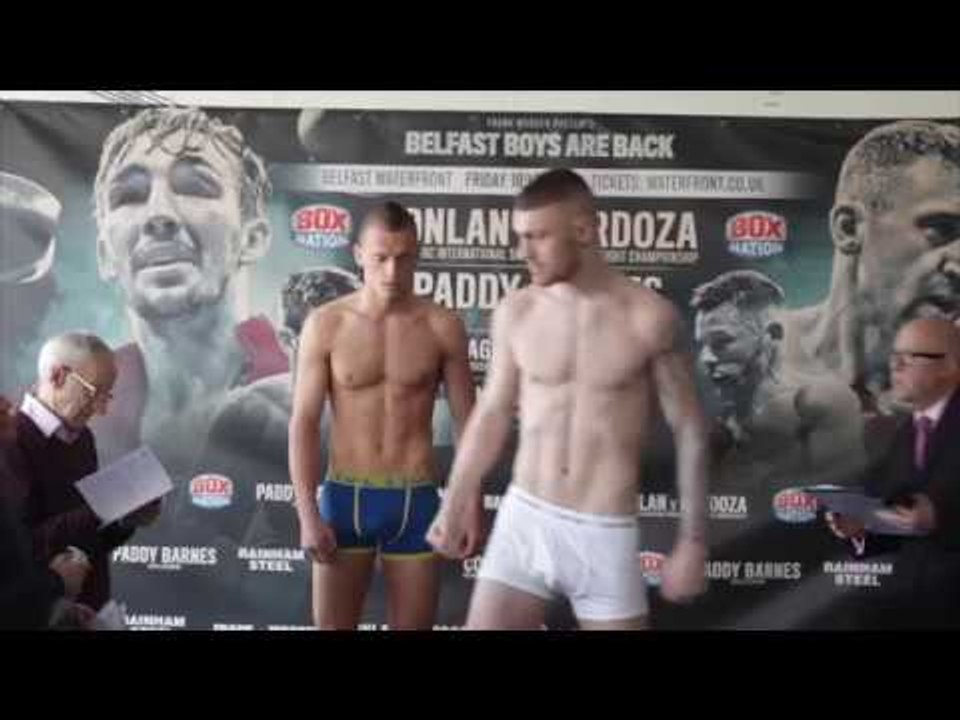 LEWIS CROCKER v FENICH YUNKEL - OFFICIAL WEIGH IN & HEAD TO HEAD / BELFAST BOYS ARE BACK