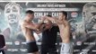 HEADS IN! TYRONE McKENNA v JAKE HANNEY SEPARATED AT WEIGH IN & TOLD TO BEHAVE / BELFAST BOYS
