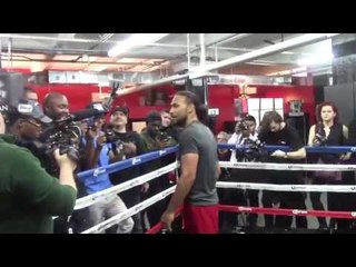 'I CAN PAY FOR IT! - KEITH THURMAN TOO QUICK FOR CAMERAMAN AS HE BREAKS HIS LENS!