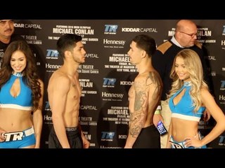 ALEX SAUCEDO v JOHNNY GARCIA - OFFICIAL WEIGH IN FROM MADISON SQUARE GARDEN (NEW YORK)