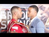 HEATED WORDS TRADED! - KELL BROOK & ERROL SPENCE GO AT IT IN HEAD TO HEAD @ PRESS CONFERENCE