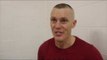 NATHAN WHEATLEY REACTS TO POINTS WIN ON JORGE LINARES v ANTHONY CROLLA UNDERCARD IN MANCHESTER