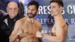 BRILLIANT! JORGE LINARES v ANTHONY CROLLA - OFFICIAL WEIGH IN & HEAD TO HEAD / REPEAT OR REVENGE