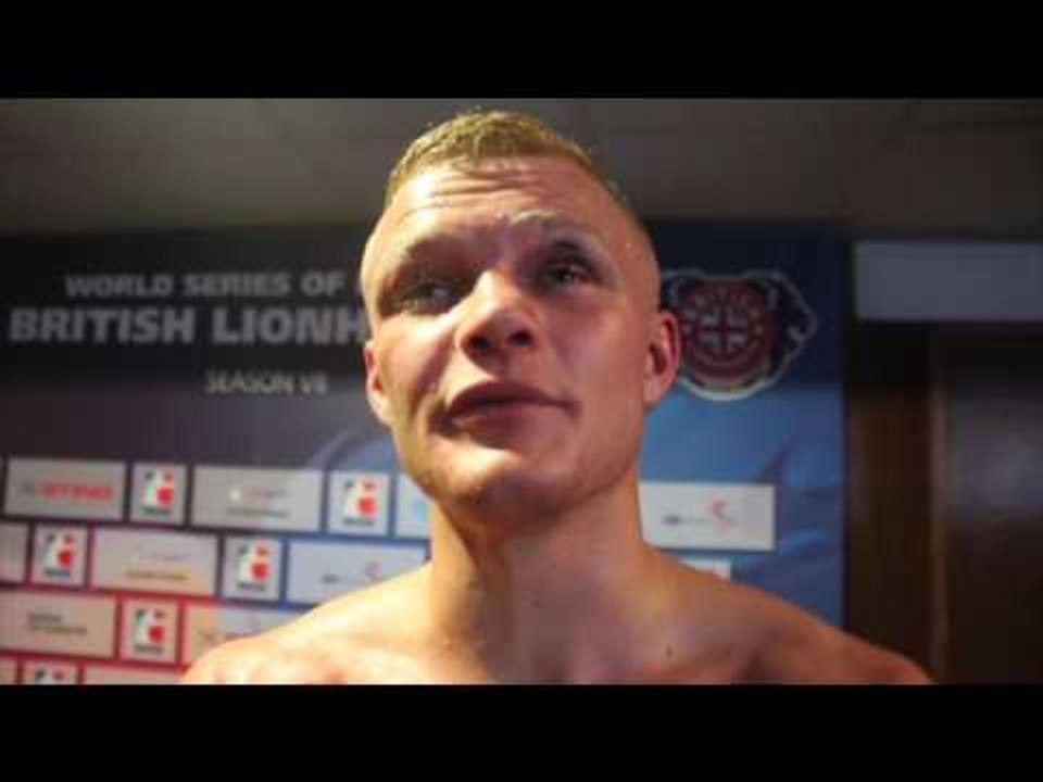 CALLUM FRENCH REACTS TO POINTS WIN IN FIRST EVE...