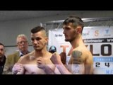 JASON EASTON v ZOLTAN SZABO - OFFICIAL WEIGH IN & HEAD TO HEAD / TAYLOR v JOUBERT