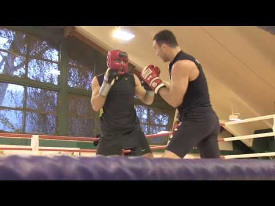 EXCLUSIVE WLADIMIR KLITSCHKO SPARRING FOOTAGE (IN CAMP - AUSTRIA) AHEAD OF ANTHONY JOSHUA CLASH