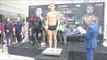 LEWIS PAULIN v LUKE FASH - OFFICIAL WEIGH IN VIDEO FROM GLASGOW / BURNS v INDONGO