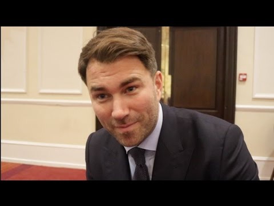 EDDIE HEARN ON RUMOURS JOSHUA v KLITSCHKO IS OFF! BURNS UNIFICATION, DILLIAN WHYTE DAVE ALLEN & MORE