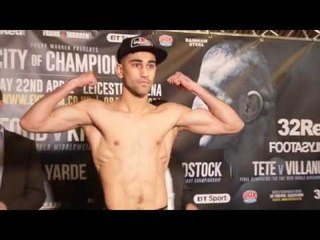 STUCK IN TRAFFIC! HIGHLY RATED RAZA HAMZA MAKES WEIGHT & REMAINS FOCUSED AS OPPONENT FAILS TO SHOW