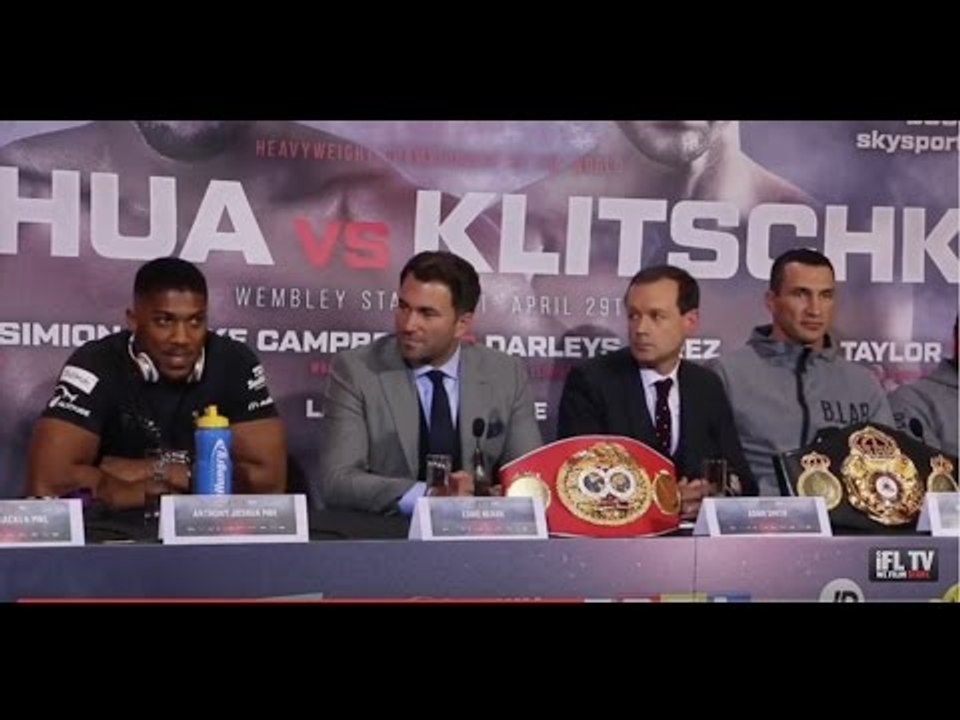ANTHONY JOSHUA v WLADIMIR KLITSCHKO - **FULL & UNCUT** FINAL PRESS CONFERENCE / JOSHUA V KLITSCHKO
