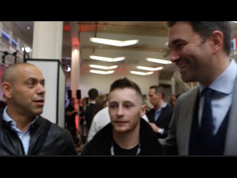 EDDIE HEARN, ADAM BOOTH & RYAN BURNETT DISCUSS WORLD TITLE SHOT v LEE HASKINS IN BELFAST ON JUNE 10