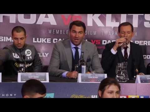 ANTHONY JOSHUA v WLADIMIR KLITSCHKO - FULL UNDERCARD PRESS CONFERENCE / QUIGG-CAMPBELL-TAYLOR-OKOLIE