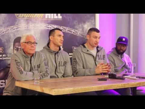 VITALI KLITSCHKO - 'JOSHUA HAS NEVER FOUGHT HIGH CALIBRE OPPONENT LIKE WLADIMIR, ITS NOT EASY GAME'