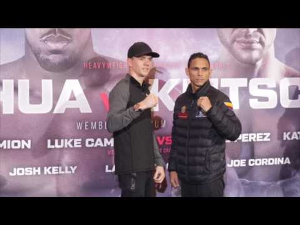 LUKE CAMPBELL v DARLEYS PEREZ - OFFICIAL HEAD TO HEAD @ FINAL PRESS CONFERENCE /JOSHUA v KLITSCHKO