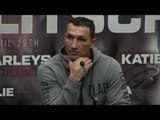 WLADIMIR KLITSCHKO REACTS TO ANTHONY JOSHUA ROUND 11 TKO DEFEAT - {POST FIGHT PRESS CONFERENCE}