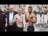 GAMAL YAFAI v SEAN DAVIS - OFFICIAL WEIGH IN & HEAD TO HEAD / THE HOME COMING