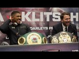 ANTHONY JOSHUA v WLADIMIR KLITSCHKO - {FULL & COMPLETE} WEMBLEY POST FIGHT PRESS CONFERENCE (JOSHUA)