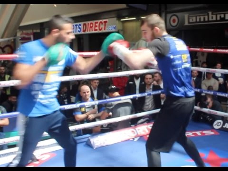 SAVAGE EURO GLORY? - SAM EGGINGTON SMASHES THE PADS AHEAD OF CEFERINO RODRIGUEZ CLASH - FOOTAGE