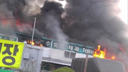 식품포장자재유통센터 화재...인명피해 없어 / YTN