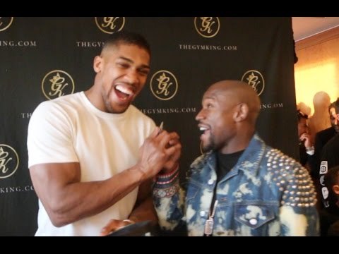 ANTHONY JOSHUA TELLS FLOYD MAYWEATHER - 'GET ME ON THE UNDERCARD OF THE CONOR McGREGOR FIGHT'