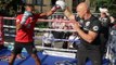 C'MON BABI !!! - KELL BROOK SMASHES THE PADS AHEAD OF ERROL SPENCE CLASH (FOOTAGE) BROOK v SPENCE
