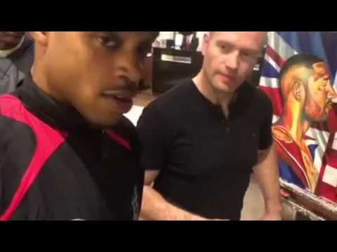 'DOPE' - ERROL SPENCE IMPRESSED BY STUNNING KELL BROOK v ERROL SPENCE PAINTING BY KILLIAN ART