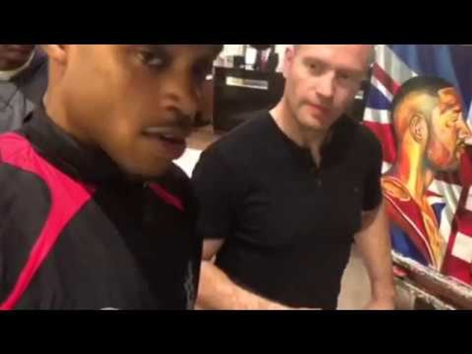 'DOPE' - ERROL SPENCE IMPRESSED BY STUNNING KELL BROOK v ERROL SPENCE PAINTING BY KILLIAN ART